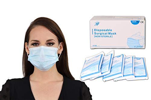 8) Disposable Medical Face Masks (50-Pack)