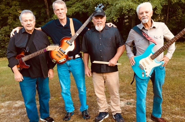 Holdin' Back is reblended, and ready for a summer of concerts, with hits from the 1960s.  Pictured are band members Joe Reidy, Craig Smith, Dave Gozdur, and Ronnie Medeiros .