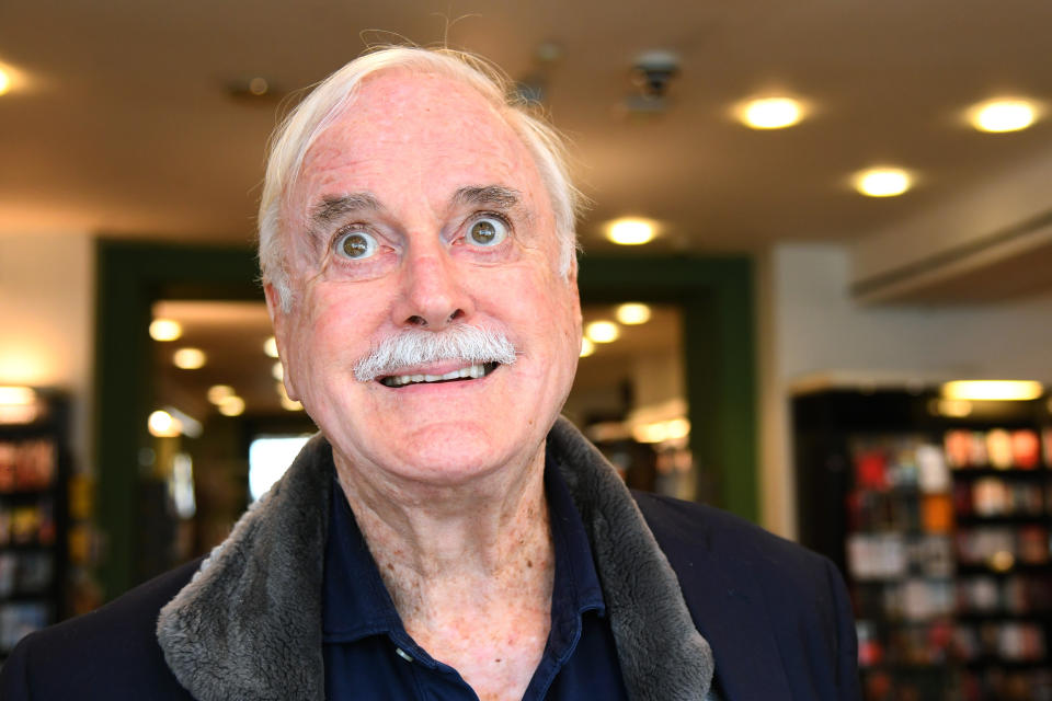 John Cleese during a book signing at Waterstones Piccadilly to promote his book 