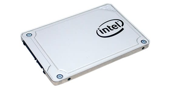 An Intel solid state drive.