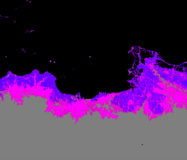 Jakarta in Indonesia is another major city at threat of rising sea levels, according to the study (Nature Communications)