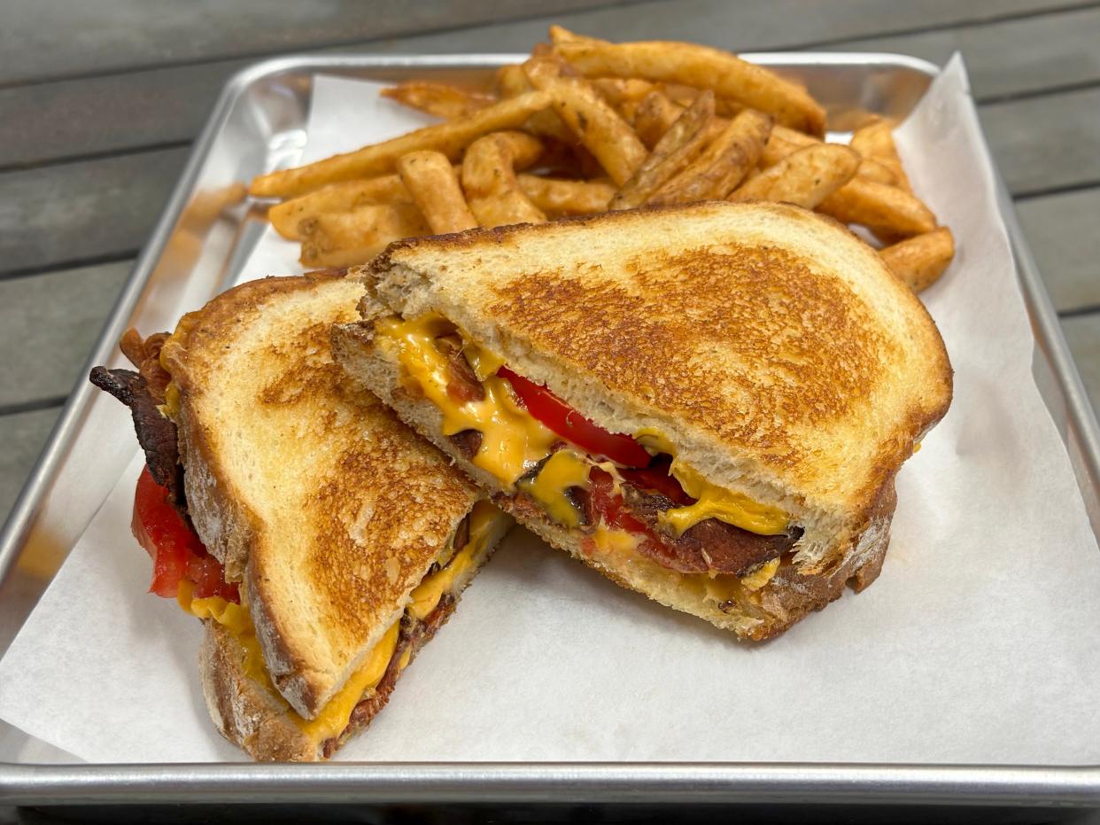 The menu at The Funky Cuda in Fort Pierce includes an ABT grilled cheese with American cheese, bacon and tomato.