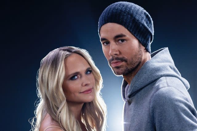 <p>Sony Music Entertainment</p> Miranda Lambert and Enrique Iglesias