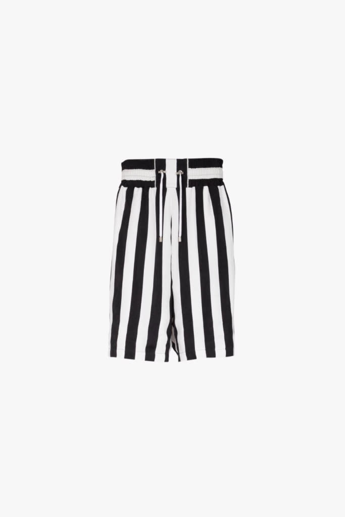 Balmain, Maluma, Collab, Striped Shorts