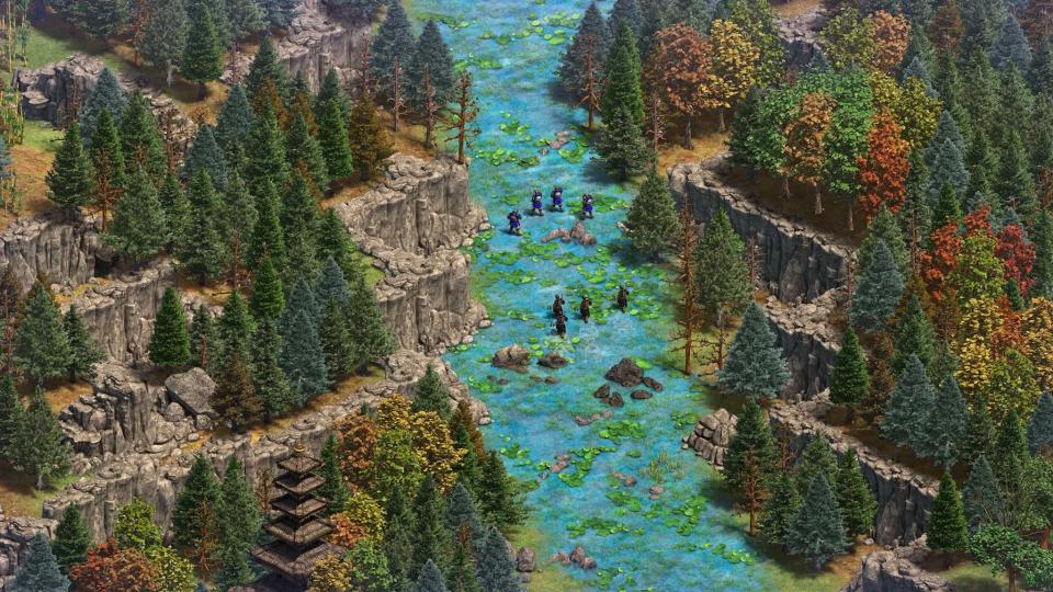 Age of Empires II: Definitive Edition Victors and Vanquished river stealth battle.