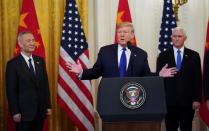 U.S. President Trump hosts U.S.-China trade signing ceremony at the White House in Washington