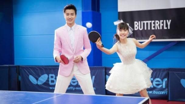 福原愛與台灣桌球選手江宏傑（左）結婚，2人婚後育有1女。（翻攝自福原愛臉書）