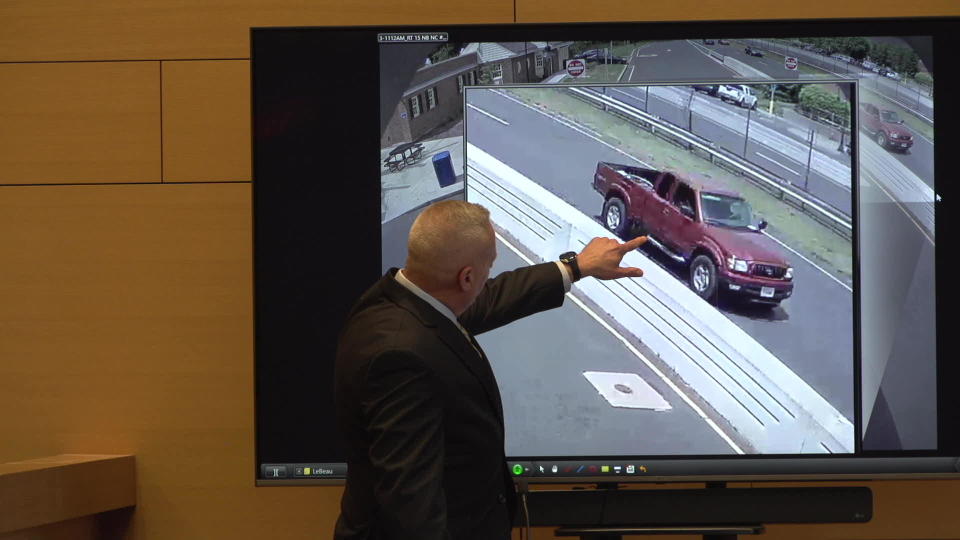 The State took the jury step-by-step through what they believe happened on May 24, 2019, telling the story through surveillance videos. / Credit: Pool