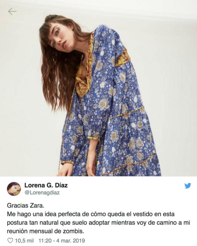 Las poses de modelos de Zara hacen imposible comprar online