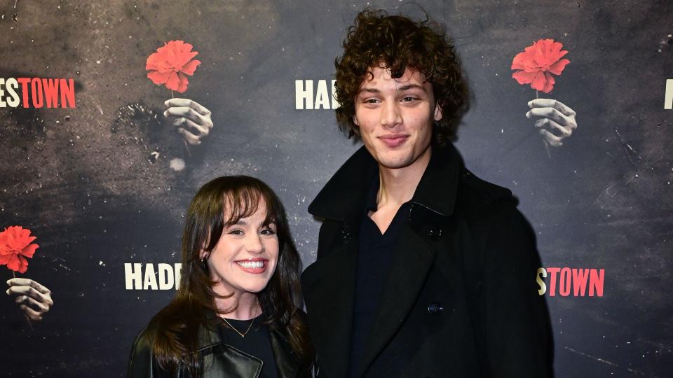 Ellie Leach and Bobby Brazier at Hadestown play press night, Lyric Theatre, London, UK