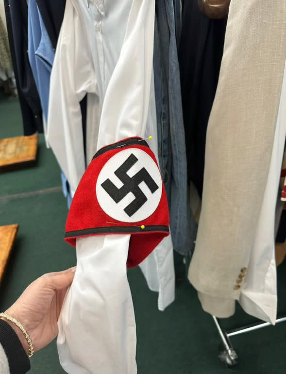 Jewish activist Lizzy Savetsky blasted the store for accepting the order to dry clean a swastika. X / @JulieMenin