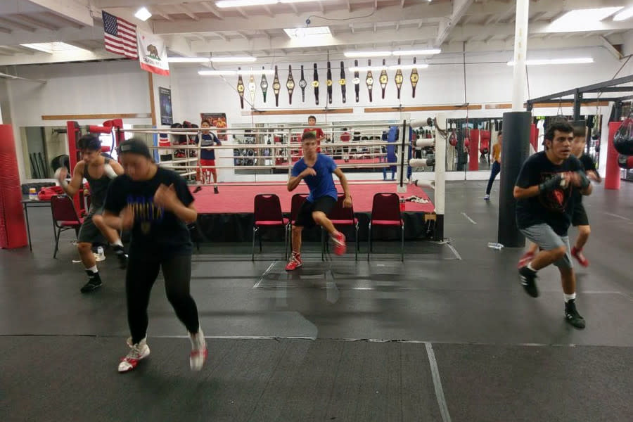 <b>Photo: cesar V./<a href="https://yelp.com/biz_photos/bound-boxing-academy-chula-vista-2?utm_campaign=62ae3764-f9c2-4a1d-a5c2-58cf4f517115%2C97b8fbfb-a870-4eeb-9c0b-73e37c926ff1&utm_medium=81024472-a80c-4266-a0e5-a3bf8775daa7" rel="nofollow noopener" target="_blank" data-ylk="slk:Yelp;elm:context_link;itc:0;sec:content-canvas" class="link ">Yelp</a></b>