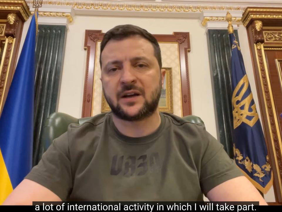 Volodymyr Zelensky (Screenshot/YouTube)