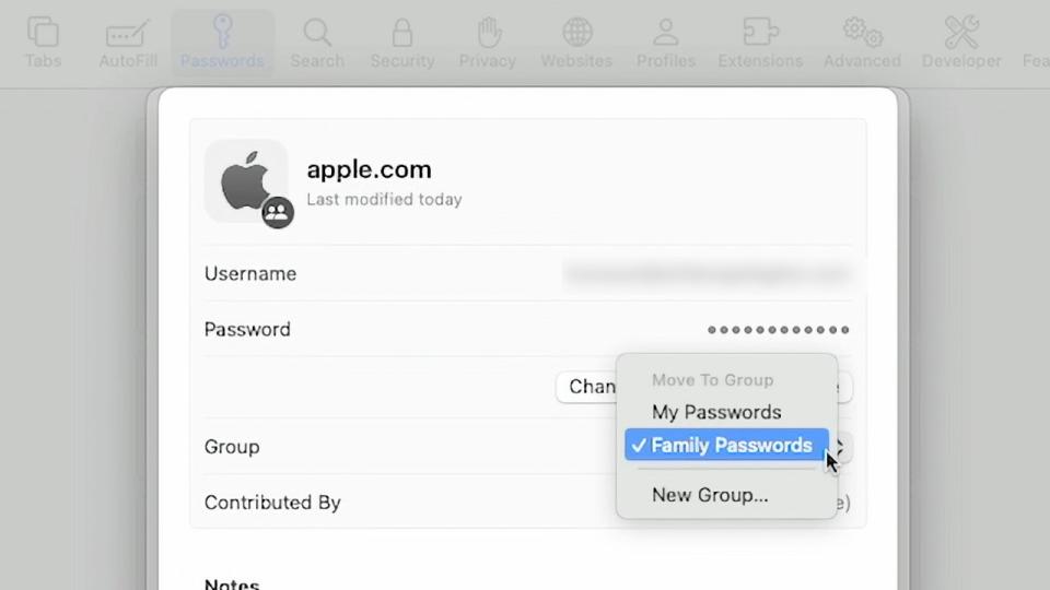 You can edit and change passwords at any time, also add others, remove some - or eject someone from your group