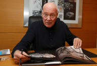 Jean-Claude Biver, Chief Executive Executive of Tag Heuer and LVMH's head of watches, poses at his office in Paris, France, December 8, 2016. Picture taken December 8, 2016 REUTERS/Jacky Naegelen
