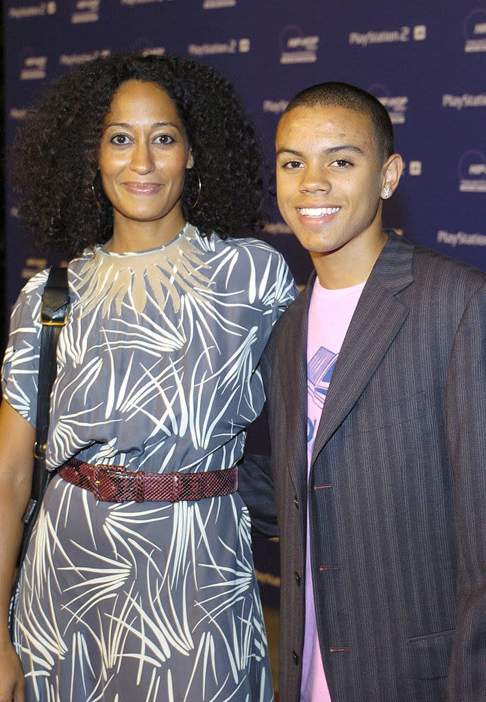 Tracee with Evan as a young adult