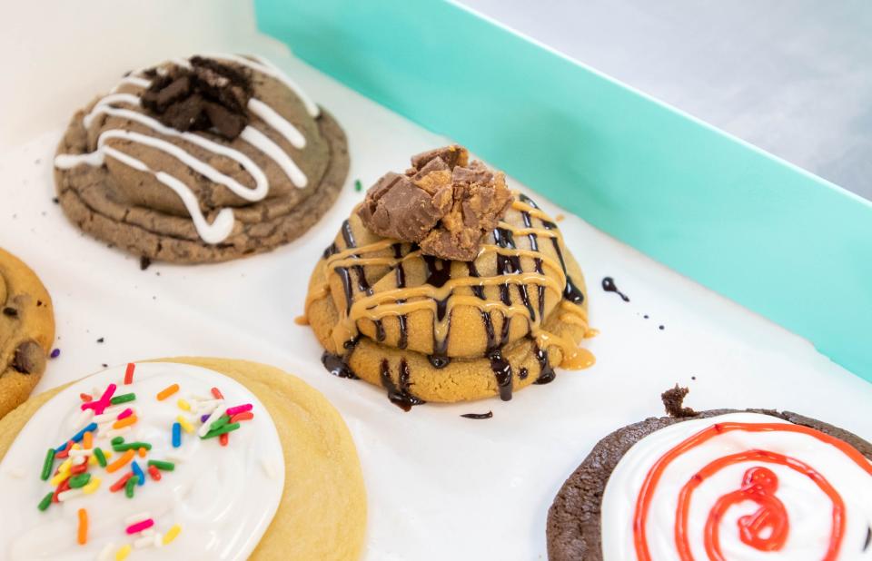 Cookies at the new Dirty Dough at 85 West Airport Boulevard in Pensacola on Tuesday, June 20, 2023.