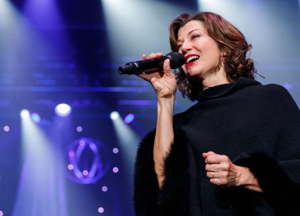 Amy Grant performs in Abbotsford, British Columbia, in 2017. <a href="https://www.gettyimages.com/detail/news-photo/amy-grant-performs-on-stage-at-abbotsford-centre-on-news-photo/875545404?phrase=%22amy%20grant%22&adppopup=true" rel="nofollow noopener" target="_blank" data-ylk="slk:Andrew Chin/Getty Images;elm:context_link;itc:0;sec:content-canvas" class="link ">Andrew Chin/Getty Images</a>