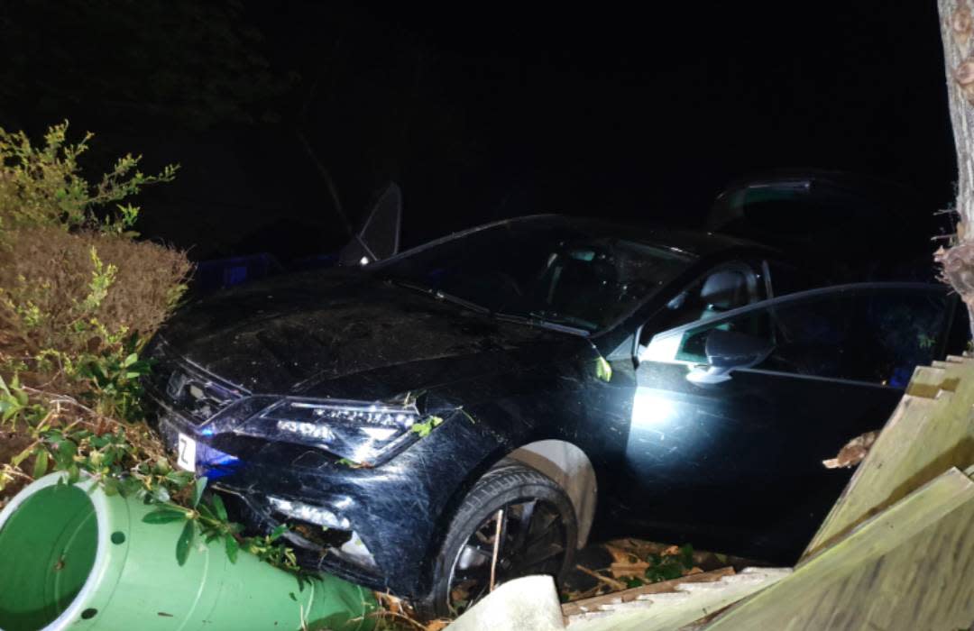 The crashed Seat of Sarah Reese, drink driver from Fairlight, East Sussex

https://www.sussex.police.uk/news/sussex/news/court-results/drink-driver-loses-appeal-over-sentence-for-serious-collision/