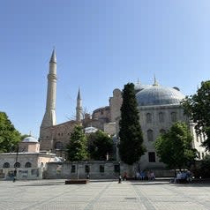 the exterior of the hagia sophia