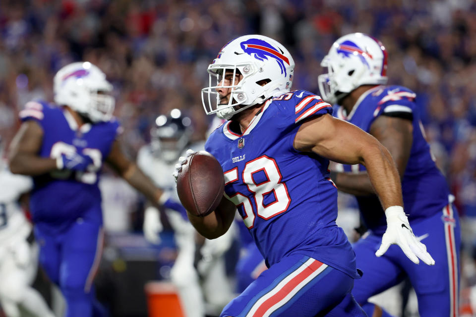 Matt Milano #58 de los Buffalo Bills (Foto de Timothy T Ludwig/Getty Images)