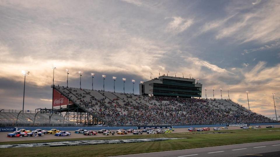 NASCAR at Nashville live updates Denny Hamlin starting Cup Series race