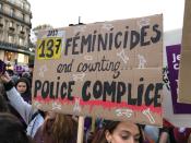 "137 féminicides and counting... Police complice"