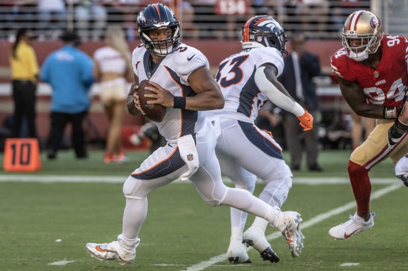 Quarterback Russell Wilson (L) and the Denver Broncos are on a five-game winning streak. File Photo by Terry Schmitt/UPI