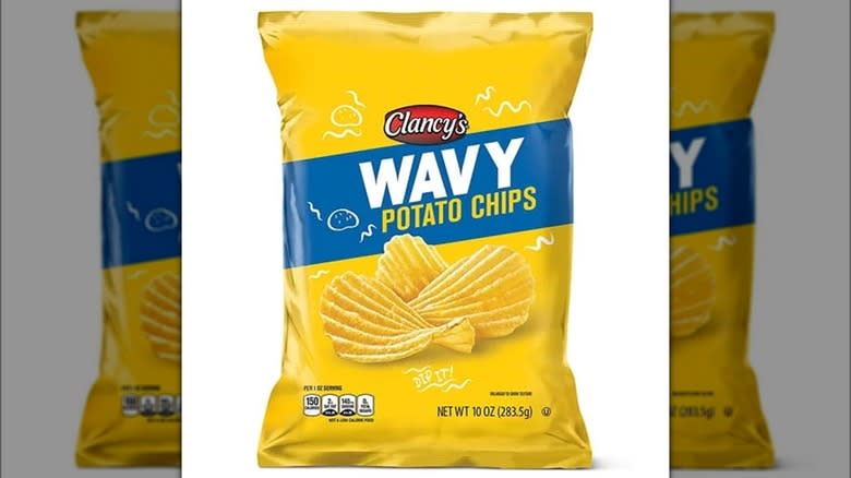 bag of Clancys Wavy Potato Chips