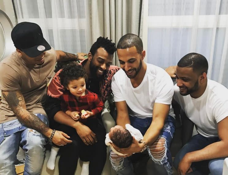 It was a mini-JLS reunion!