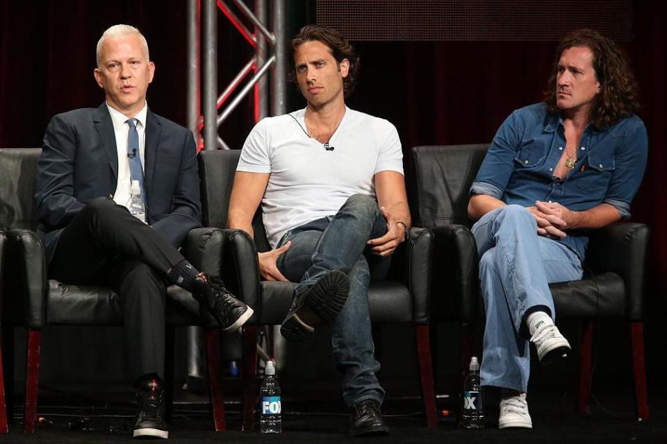 Co-creators (from left): Ryan Murphy, Brad Falchuk and Ian Brennan (Getty Images)