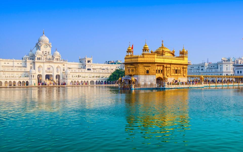 Golden Temple in Amritsar, Himalayas