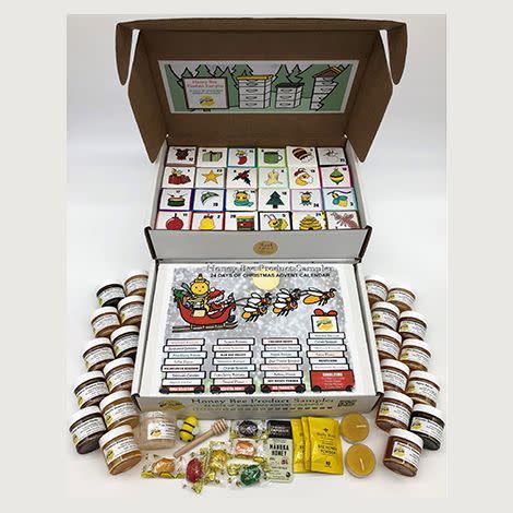 <p><strong>Meyer Bees</strong></p><p>meyerbees.com</p><p><strong>$99.95</strong></p><p>This advent calendar is super sweet ... literally! Inside, you'll find a different varietals of honey, along with related products like beeswax candles or honey dippers. You also get information that gives you a behind-the-scenes of the honey-making process. If the 24-day box is too much, there's also a 12-day calendar available ($80). </p>