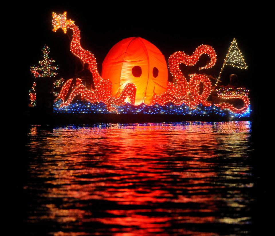 The 30th annual North Carolina Holiday Flotilla boat parade. This year's 38th annual Flotilla is Nov. 26.