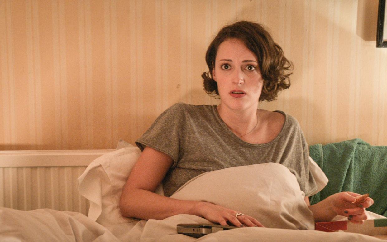 Phoebe Waller-Bridge in Fleabag - WARNING: Use of this copyright image is subject to the terms of use of BBC Pictures' Digital Picture Service (BBC Pictures) as set out at www.bbcpictures.co.uk. In particular, this image may only be published by a registered User of BBC Pictures for editorial use for the purpose of publicising the relevant BBC programme, personnel or activity during the Publicity Period which ends three review weeks following the date of transmission and provided the BBC and the copyright holder in the caption are credited. For any other purpose whatsoever, including advertising and commercial, prior written approval from the copyright holder will be required.