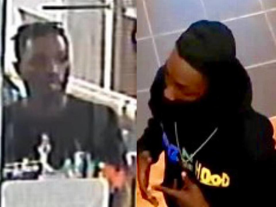 Durham police released these images of a man they say was with a 26-year-old man who tried to rob a man selling jewelry outside a store at The Streets at Southpoint mall on Friday, Nov. 26, 2021. The attempted robbery led to the shooting between the man trying to steal the jewelry, and the man selling it, police said.