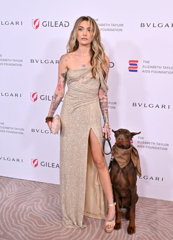 BEVERLY HILLS, CALIFORNIA - SEPTEMBER 21: Paris Jackson attends The Elizabeth Taylor Ball to End AIDS at The Beverly Hills Hotel on September 21, 2023 in Beverly Hills, California. (Photo by Axelle/Bauer-Griffin/FilmMagic)<p>Axelle/Bauer-Griffin/Getty Images</p>