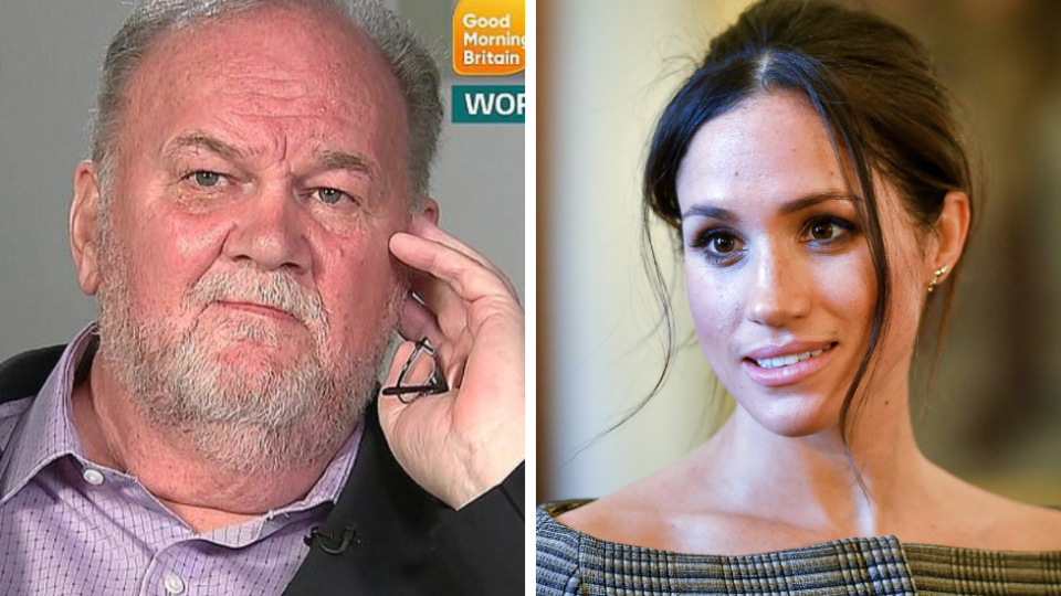 Thomas Markle has said he is “very sad” about his relationship with daughter Meghan, days after releasing her private letter to him. Source: ITV / Getty