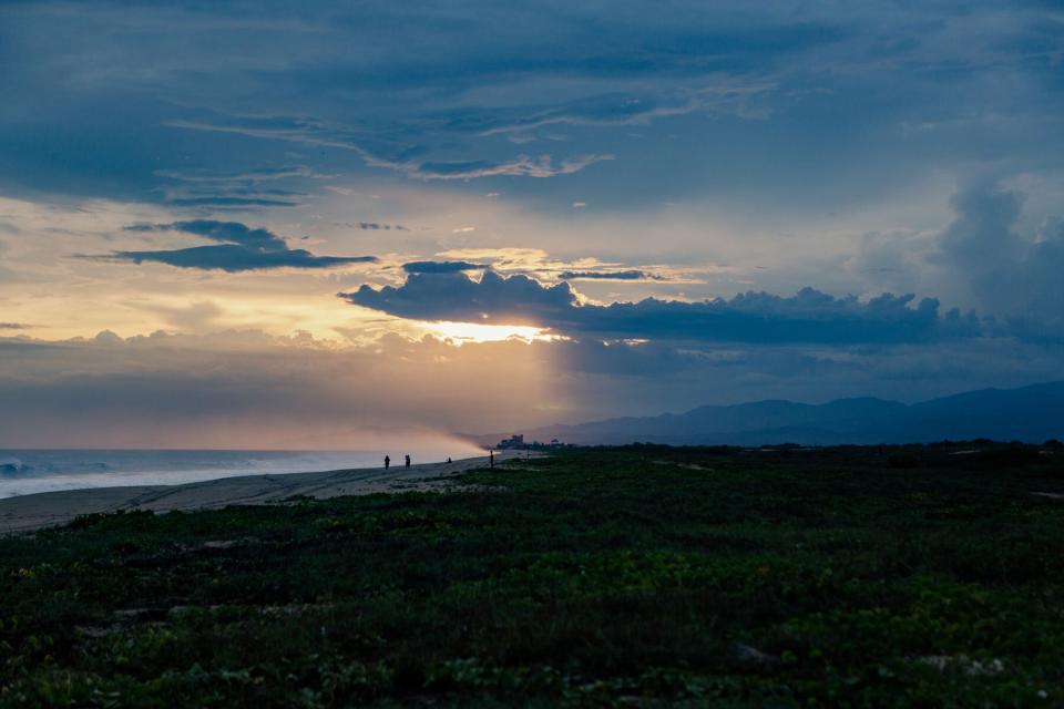 Beautiful scenes of Puerto Escondido's local beaches and surfing