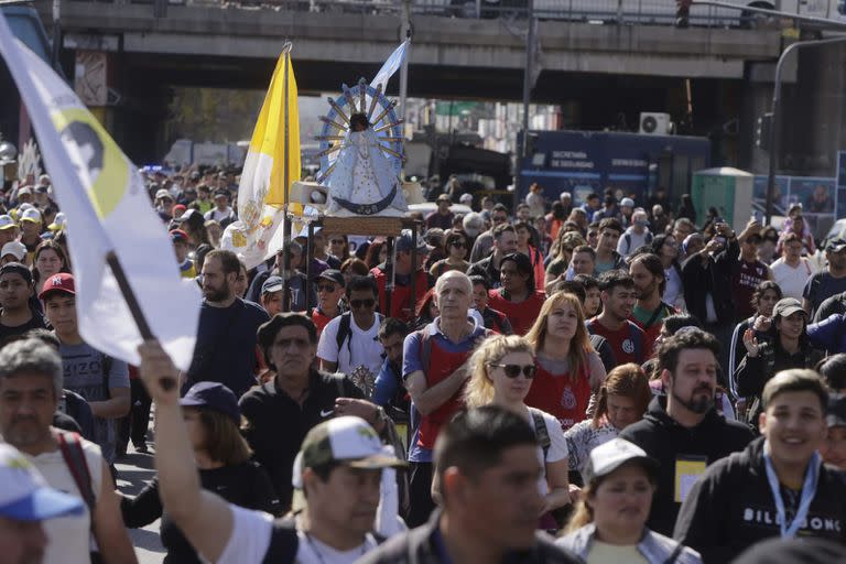 Es masiva la concurrencia a la 48° Peregrinación a Luján