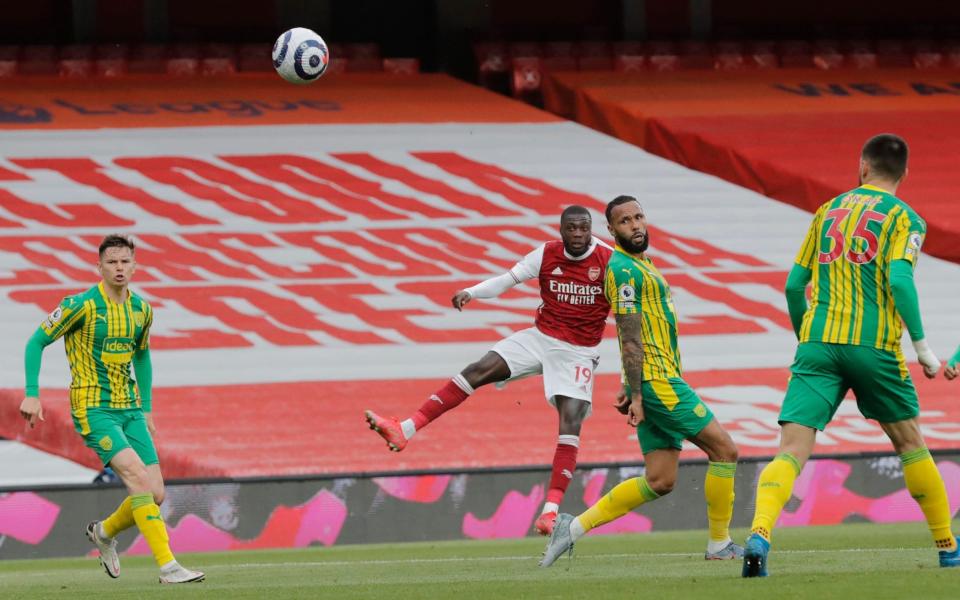 Pepe doubled Arsenal's lead before the break - TOM JENKINS