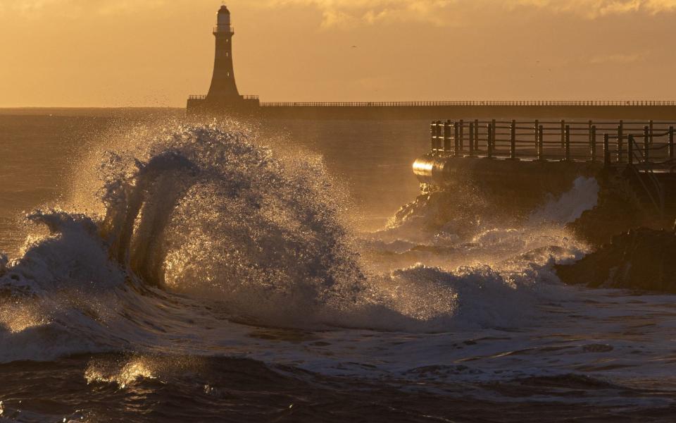 High seas at Seaburn, Sunderland, on Friday morning - Simon Woodley/Animal News Agency