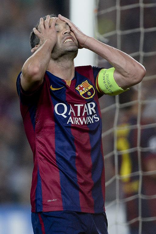 Barcelona's Andres Iniesta, seen in action during an UEFA Champions League match in Barcelona, on October 21, 2014