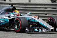 Formula One - F1 - Chinese Grand Prix - Shanghai, China - 08/04/17 - Mercedes driver Lewis Hamilton of Britain drives during the third practice session at the Shanghai International Circuit. REUTERS/Aly Song