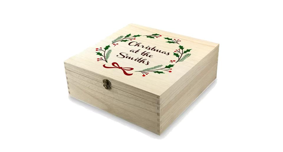 Personalised Jolly Holly Christmas Eve Box (Treat Republic/John Lewis & Partners)