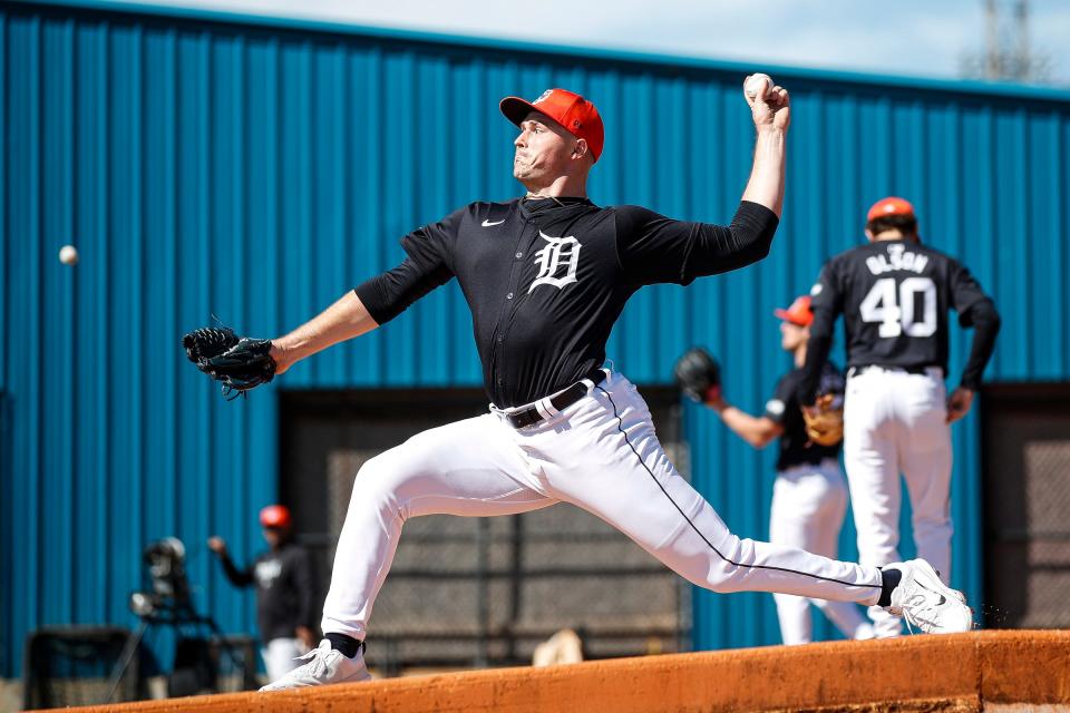 Detroit Tigers observations Tarik Skubal works on slider in bullpen