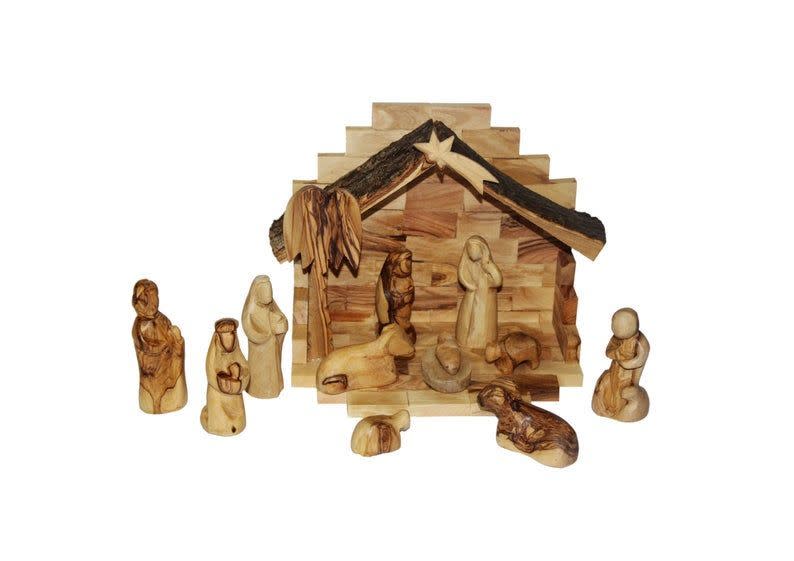 Hand-Carved Nativity Set