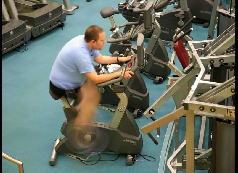 Aerobic exercise is good for the heart in that it makes you take in more oxygen, helps you <a href="http://www.mayoclinic.com/health/aerobic-exercise/EP00002/NSECTIONGROUP=2" target="_hplink">keep to a healthy weight</a>, reduces plaque buildup in the arteries and helps to lower blood pressure, according to the Mayo Clinic.     According to the Centers for Disease Control and Prevention, adults are recommended to get at least <a href="http://www.cdc.gov/physicalactivity/everyone/guidelines/adults.html" target="_hplink">150 minutes of aerobic exercise</a> a week (moderate to intense level), and also do muscle-strengthening at least twice a week.   