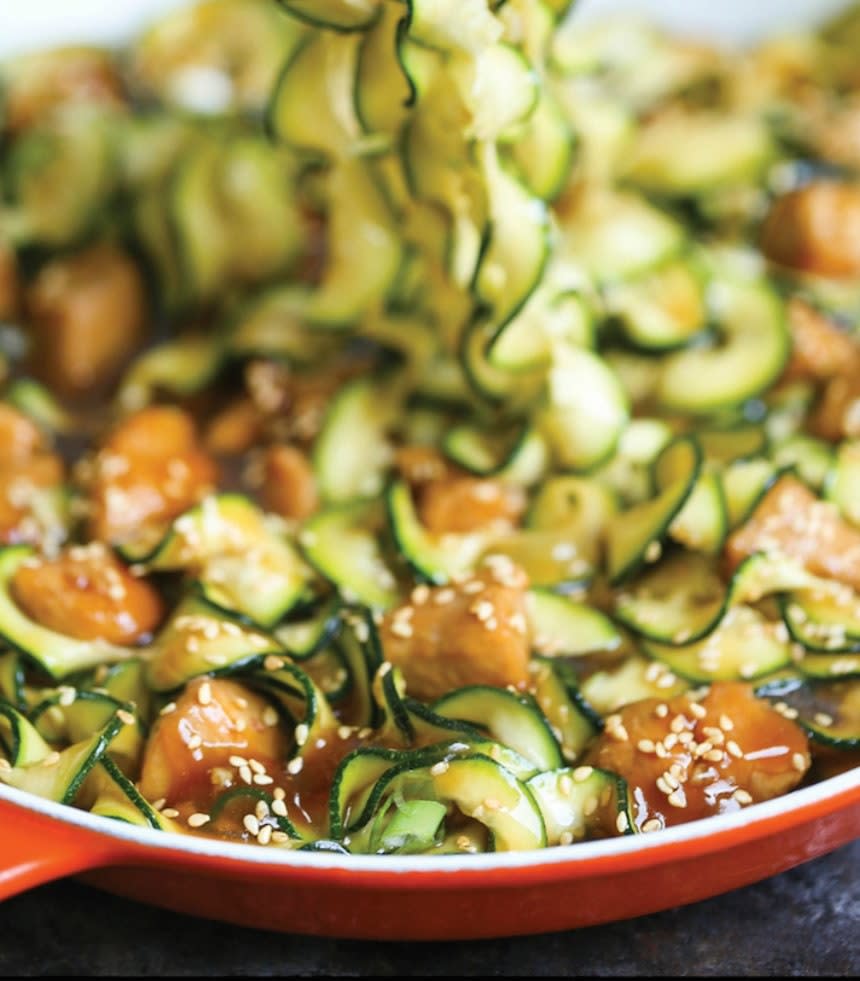 Teriyaki Chicken Zoodles from Damn Delicious