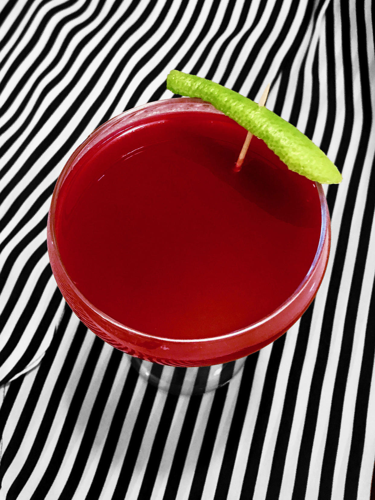 This cocktail is the perfect healthy Halloween treat. (Photo: Natasha Otrakji/Pokito Brooklyn)